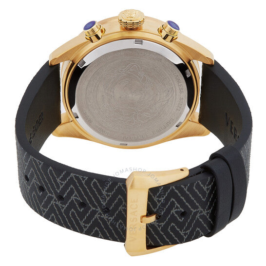 Versace, Greca Dome Chronograph Quartz Black Dial Men's Watch
