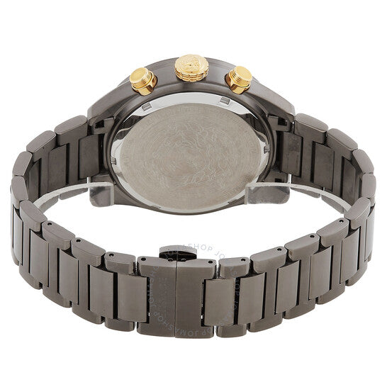 Versace, Greca Dome Chronograph Quartz Black Dial Men's Watch