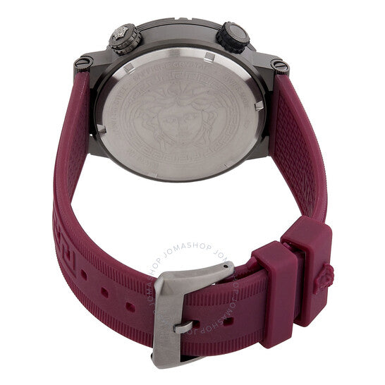 Versace, Greca Logo Diver Quartz Black Dial Men's Watch