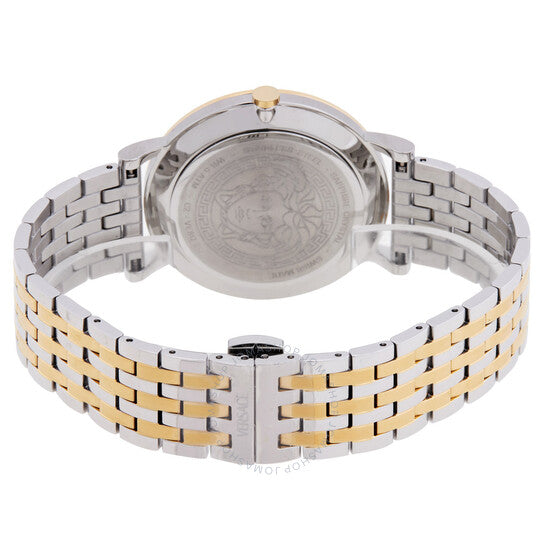 ساعة فيرساتشي جريسيا سليم كوارتز بمينا زرقاء للنساء