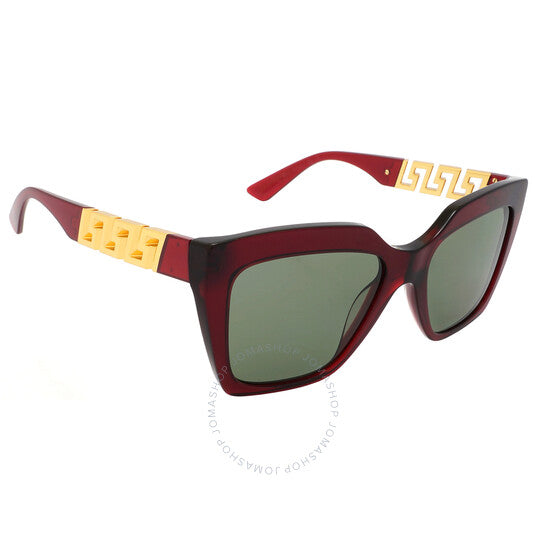 Versace, Green Square Ladies Sunglasses