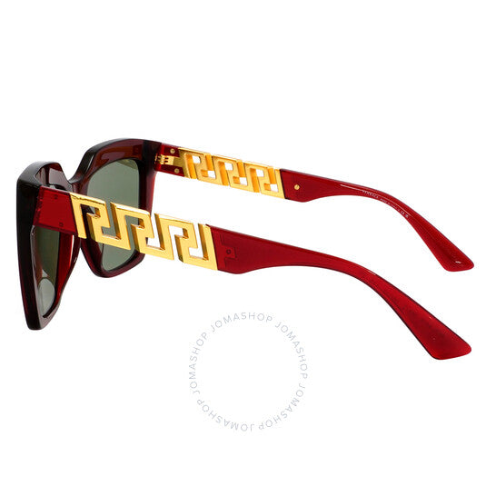 Versace, Green Square Ladies Sunglasses