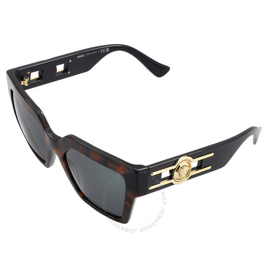 نظارة شمسية نسائية من فيرساتشي، بتصميم فراشة رمادية