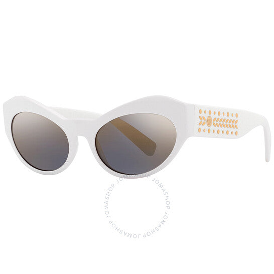 Versace, Grey Mirror Gradient Cat Eye Ladies Sunglasses
