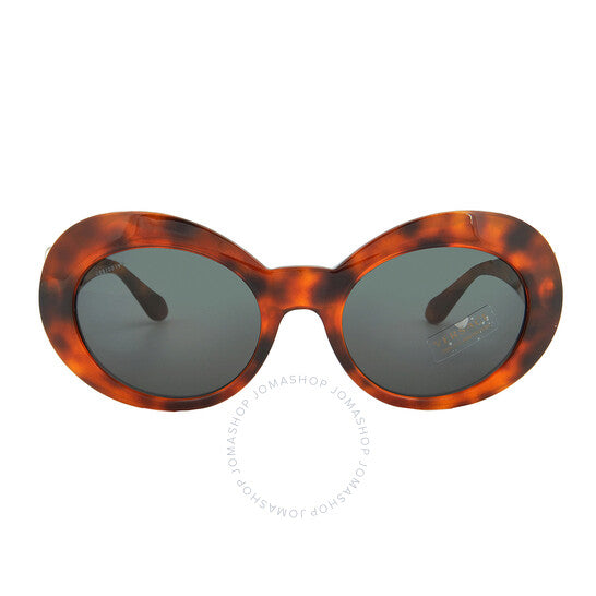 نظارة شمسية نسائية بيضاوية رمادية من فيرساتشي