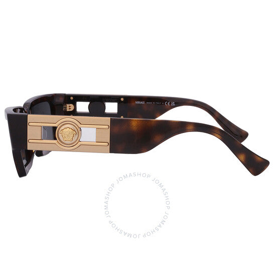 نظارة شمسية رجالية مستطيلة رمادية من فيرساتشي