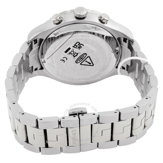 ساعة فيرساتشي هيلينيوم كرونوغراف كوارتز بمينا زرقاء للرجال