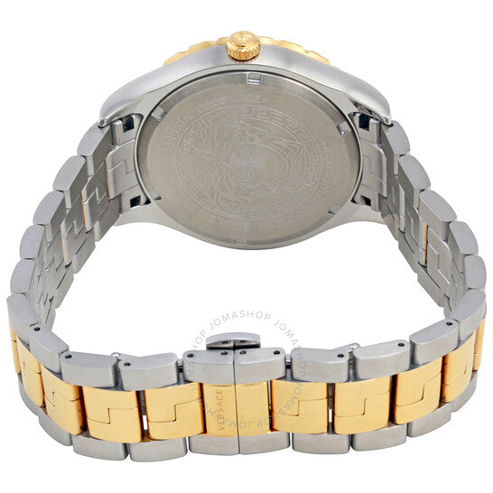 ساعة فيرساتشي هيلينيوم جي إم تي للرجال بمينا فضي