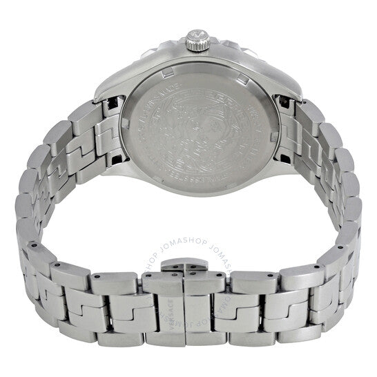 ساعة فيرساتشي هيلينيوم النسائية بمينا وردي وستانلس ستيل