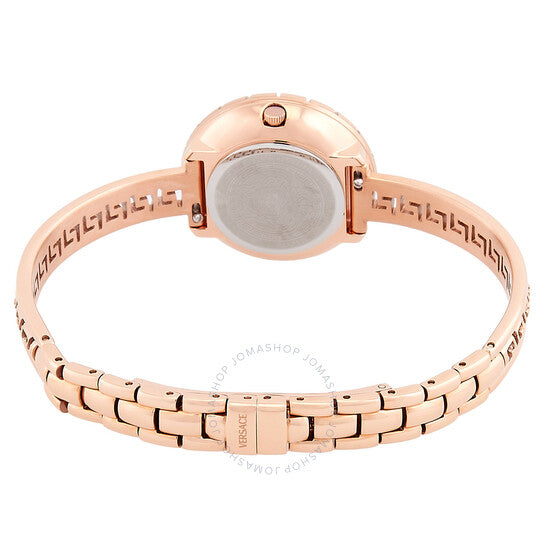 Versace, La Greca Quartz Rose Gold Dial Ladies Watch