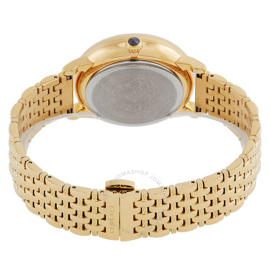 ساعة فيرساتشي ميدوسا كوارتز نسائية بمينا سوداء