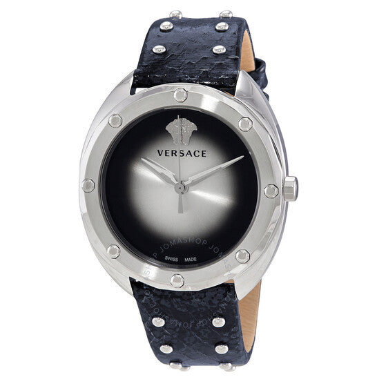 Versace, Shadov Quartz Silver / Black Dial Ladies Watch