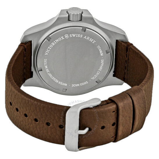 Victorinox, I.N.O.X Green Dial Brown Leather Men's Watch
