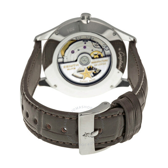 Zenith, Captain Palladium Fume Brown Alligator Men's Watch