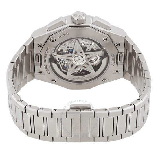 ساعة زينيث ديفاي كرونوغراف أوتوماتيكية للرجال بمينا أزرق