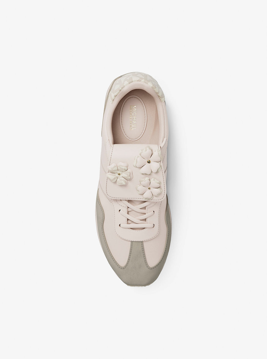 essex embellished mixed-media trainer