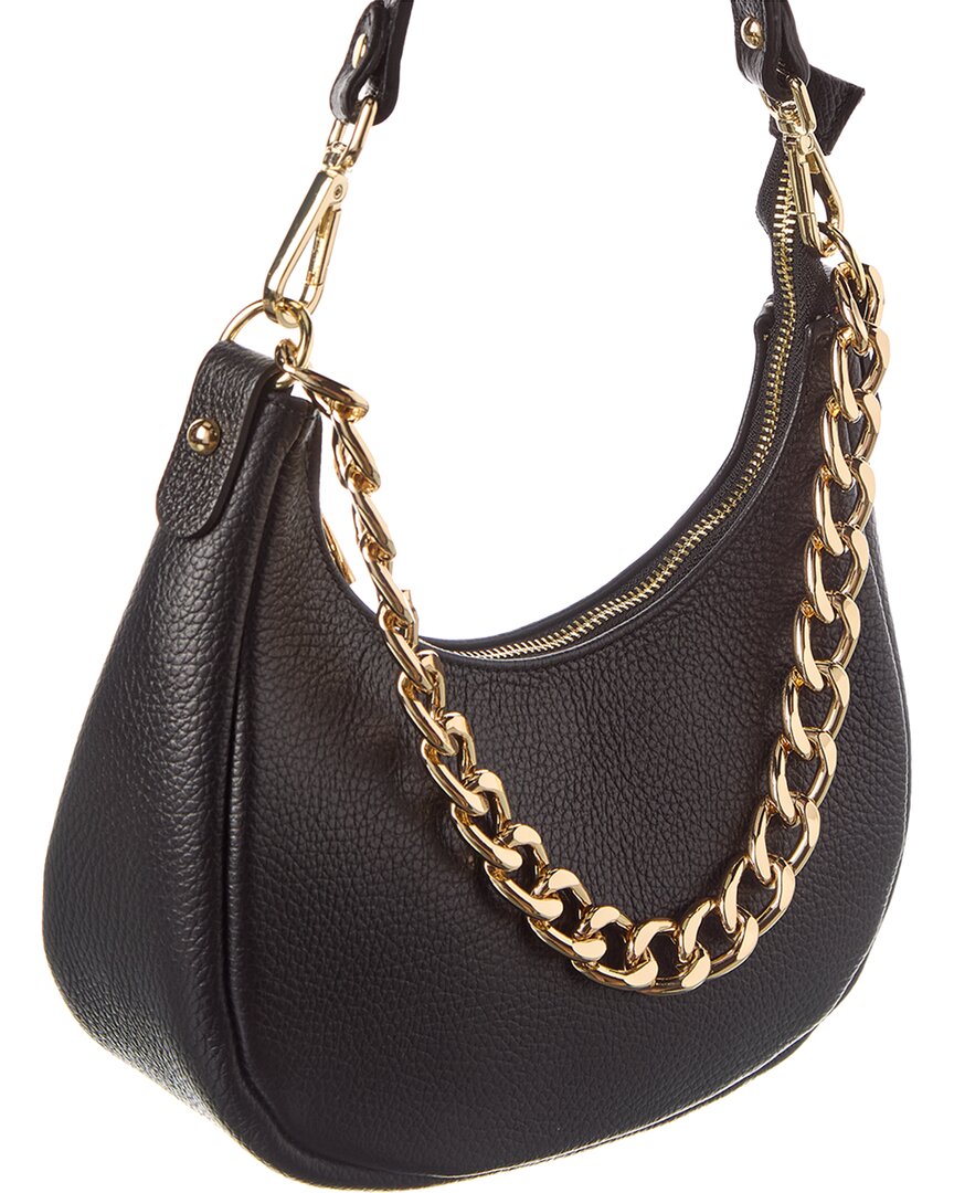 rosalie chain strap leather shoulder bag