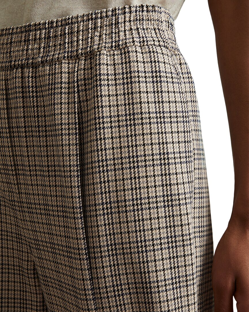 karina check pull on taper trouser