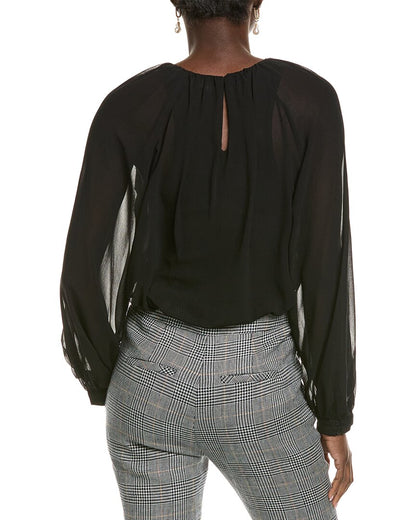 sheer balloon bodysuit
