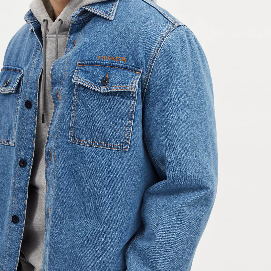 denim overshirt