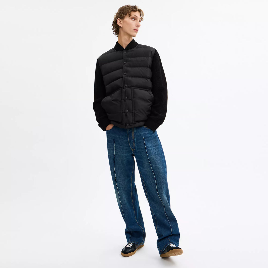 padded cardigan jacket in recycled polyester