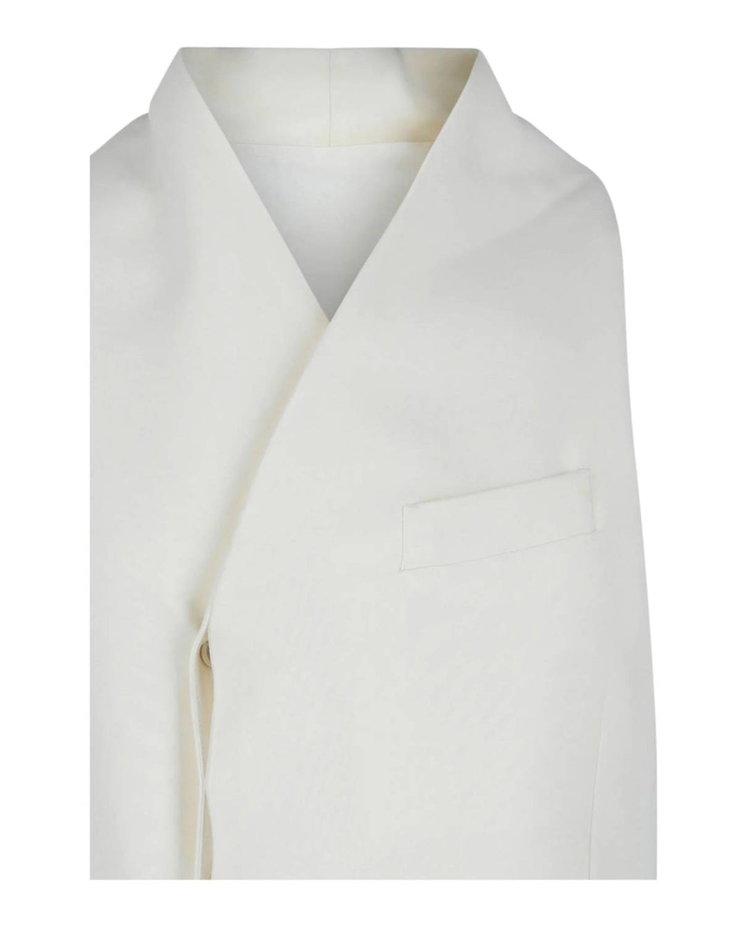 men's surplice vest in white