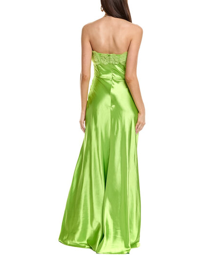 satin gown