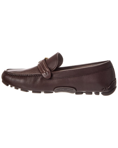 ferragamo nevada leather loafer