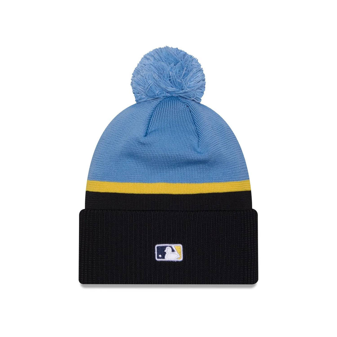 phillies city connect knit beanie in blue navy blue