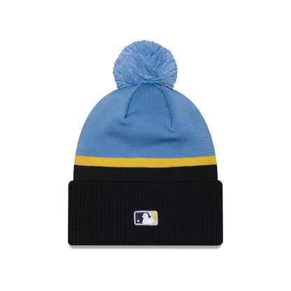 phillies city connect knit beanie in blue navy blue
