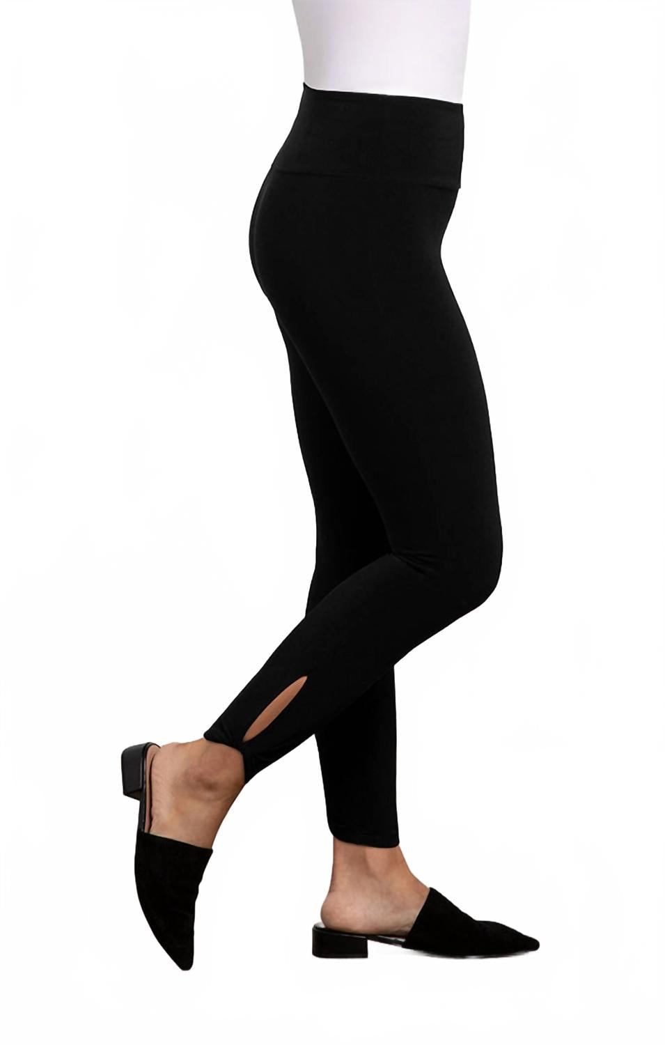 women's twist legging in black