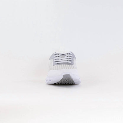 women's montclair memory foam lace up sneaker in white/silver