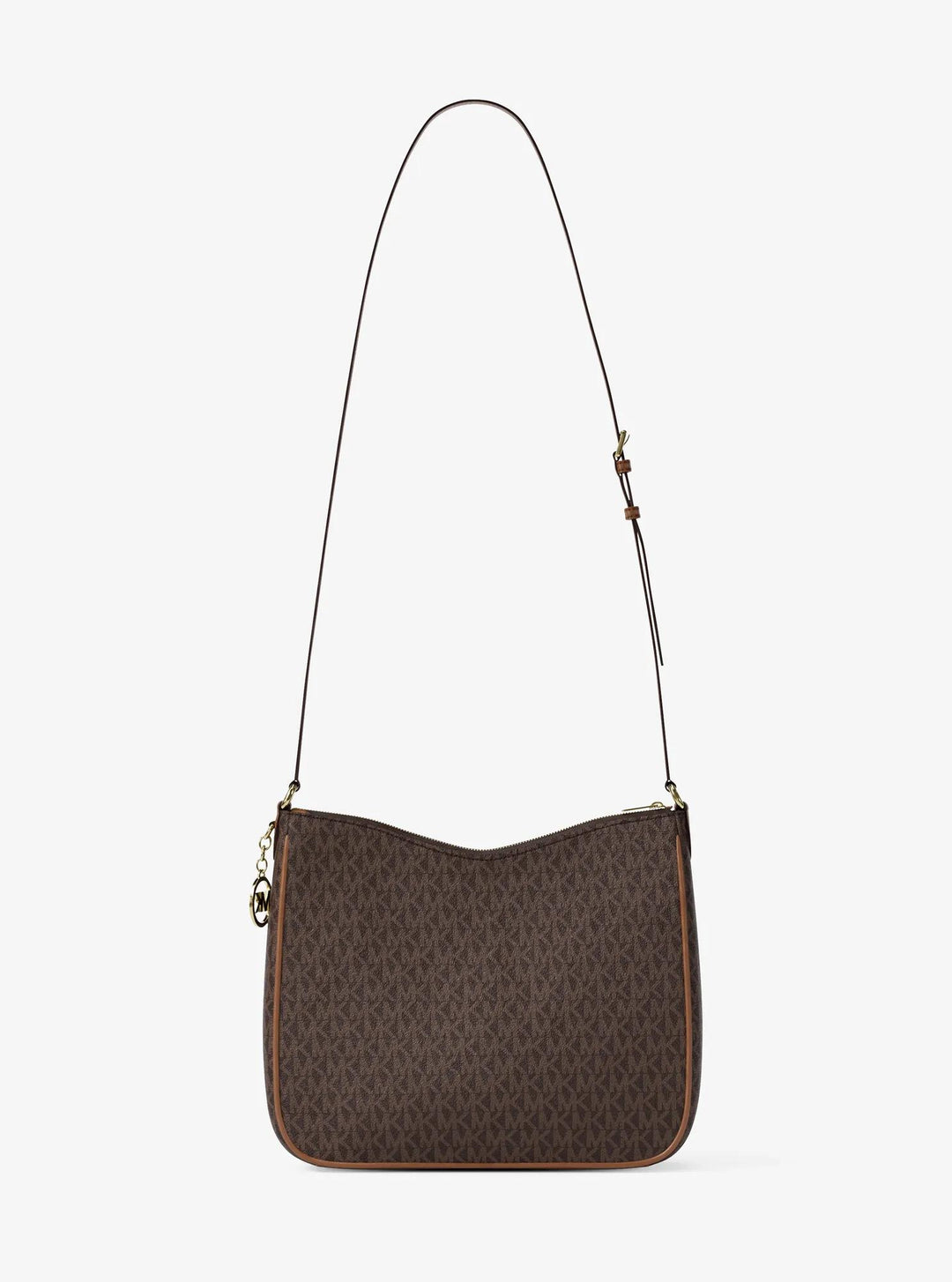 nayla medium signature logo messenger bag