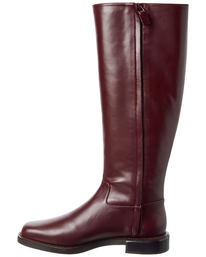 leather knee-high riding boot