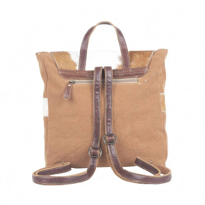 women's primordial hand-tooled bagpack in multi