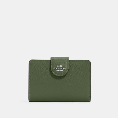 medium corner zip wallet