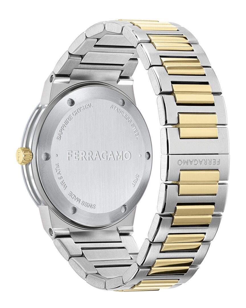 ferragamo men's infinity sapphire watch