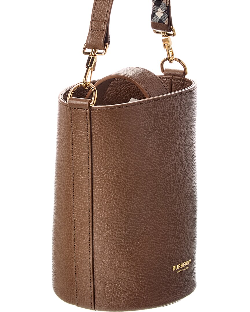 small leather bucket bag