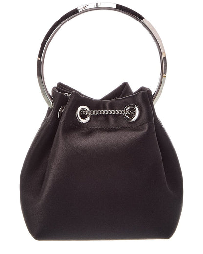 bon bon satin bucket bag