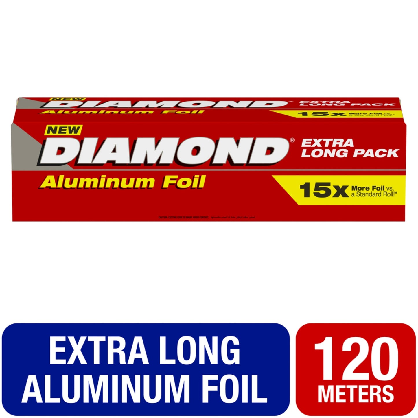 Diamond Aluminium Foil Large Roll 120m x 30cm 37 square