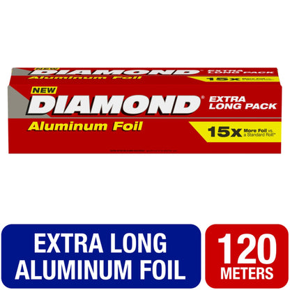 Diamond Aluminium Foil Large Roll 120m x 30cm 37 square