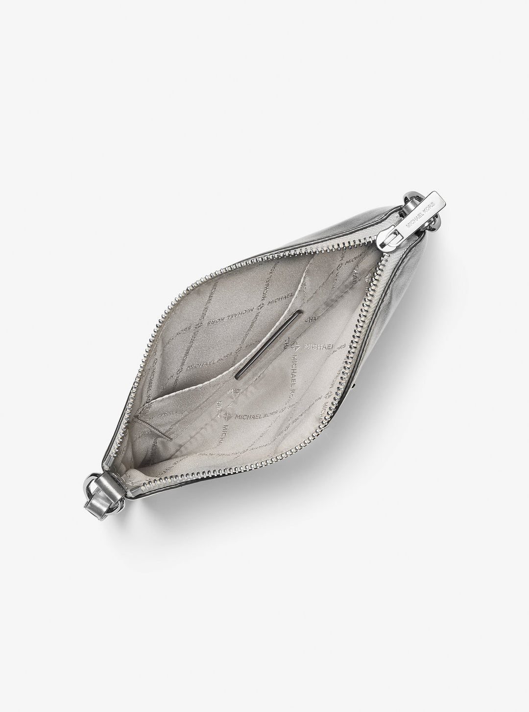jet set small metallic wristlet