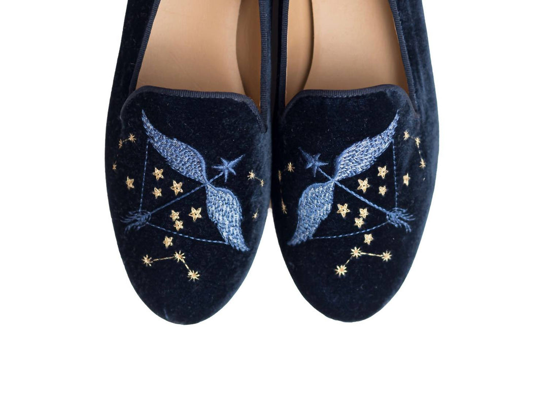 sagittarius slipper in sapphire