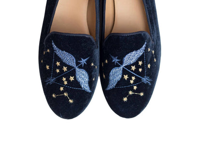 sagittarius slipper in sapphire