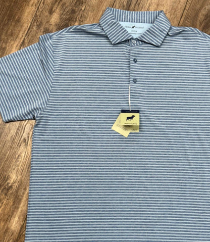 men's performance polo in moonlight/serenity