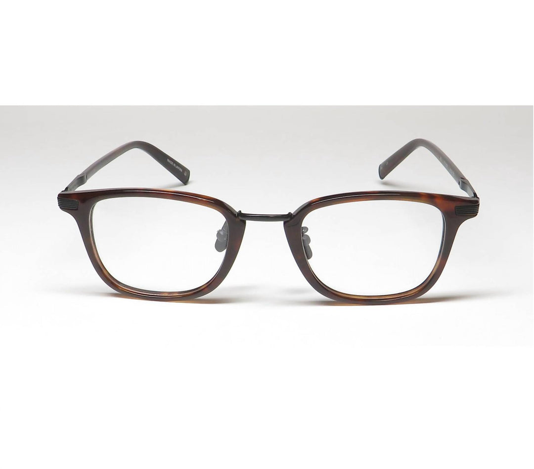 men's v405 square eyeglasses in brown