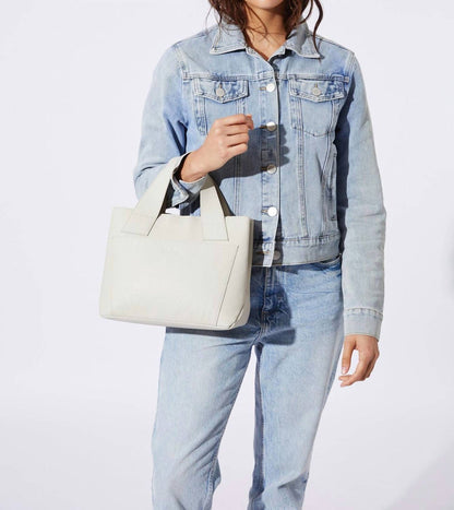 women's charlene satchel bag in ivory