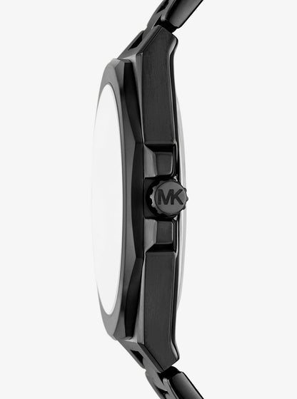 oversized callum black-tone watch
