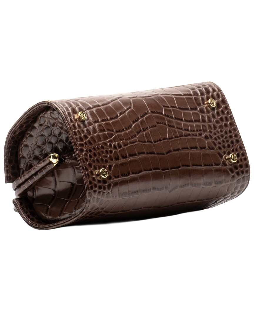 petit michelle croc-embossed leather tote