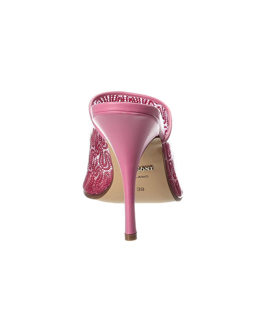 vinyl & leather sandal